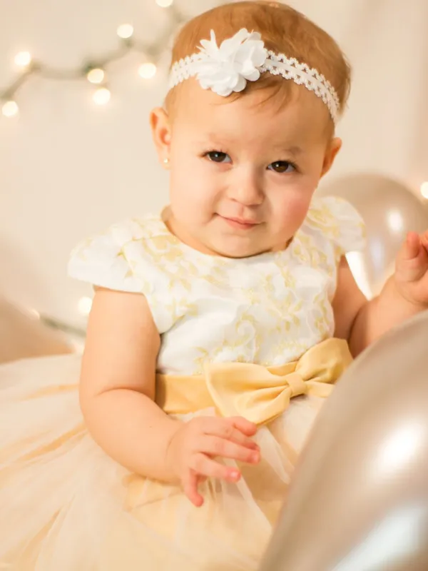 Lace Bow Occasion Dress