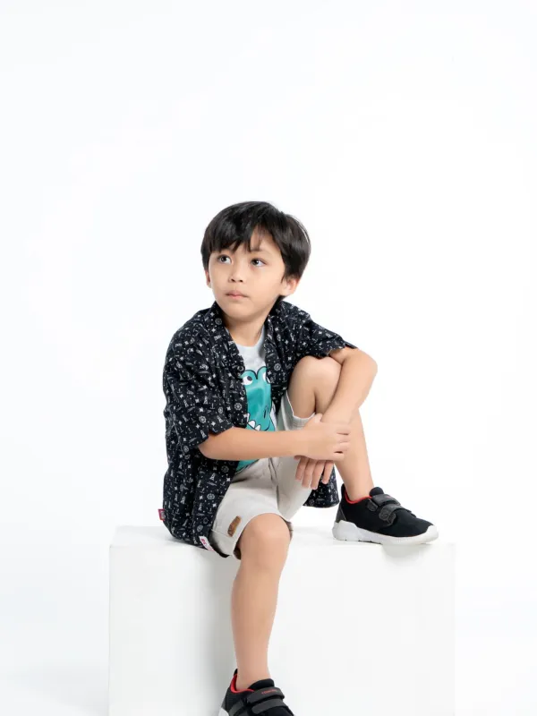 Printed Camp Collar Shirt